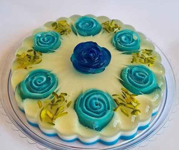 عکس ژله رولی گل رز