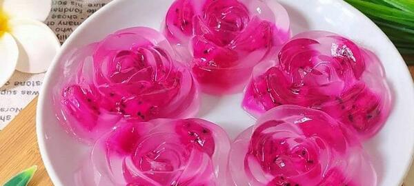 عکس ژله رولی گل رز