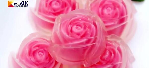 عکس ژله رولی گل رز