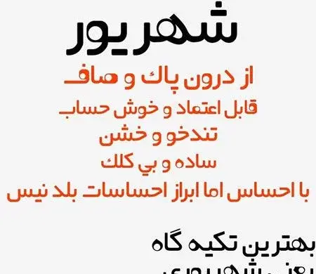 عکس نوشته فاطمه شهریوری