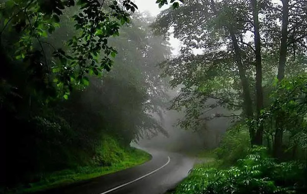 عکس جاده عباس آباد