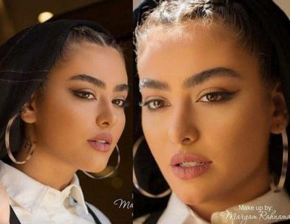 عکس ریحانه پارسا با آرایش