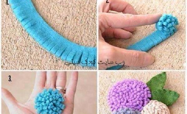 عکس دسته گل نمدی