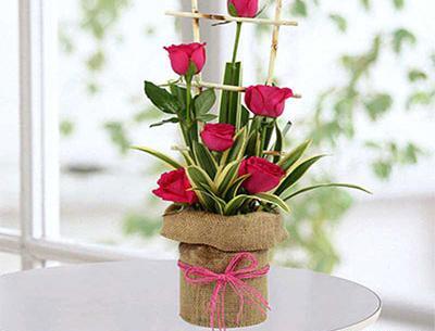 عکس دسته گل نمدی