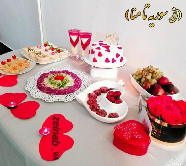 عکس چیدمان میز سالگرد ازدواج