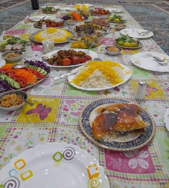 عکس سفره غذا نی نی سایت