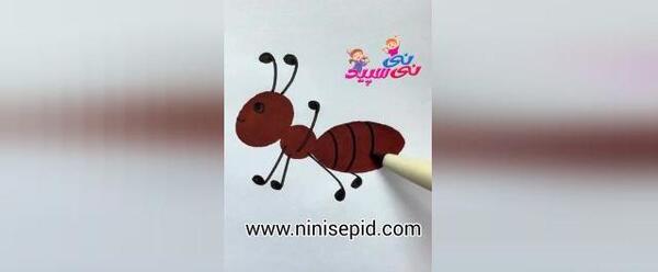 عکس نقاشی کارتونی مورچه