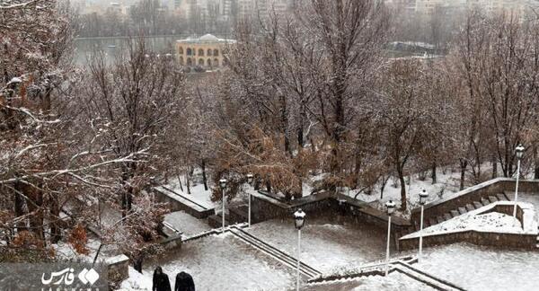عکس برف تبریز