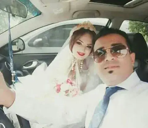 ژست عکس دونفره با لباس محلی لری