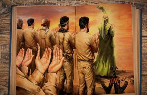عکس نقاشی کودکانه در مورد دفاع مقدس