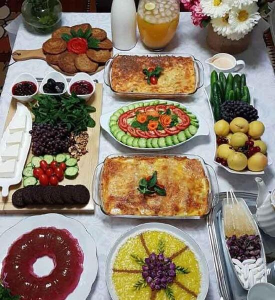 عکس های تزیین سفره ی افطار