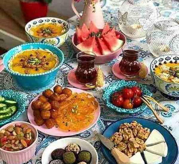 عکس های تزیین سفره ی افطار