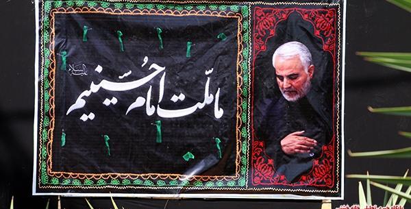عکس قاسم سلیمانی ما ملت امام حسینیم