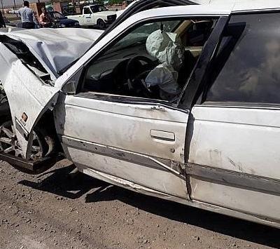 عکس پژو پارس که تصادف کرده