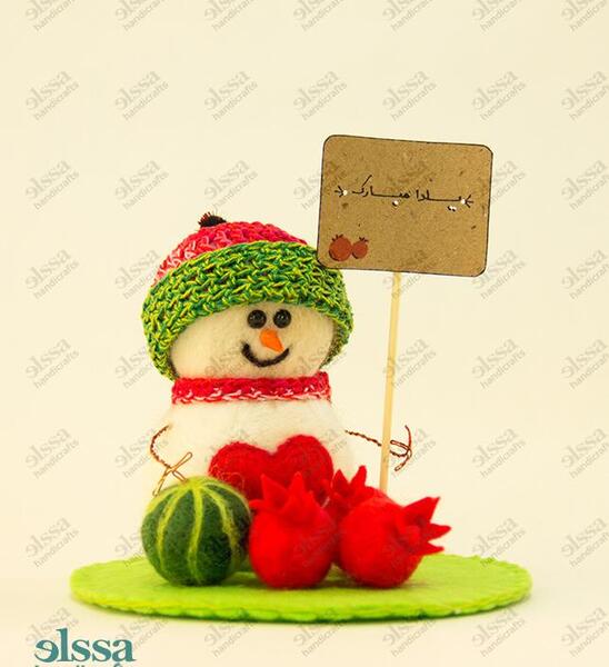 عکس آدم برفی شب یلدا