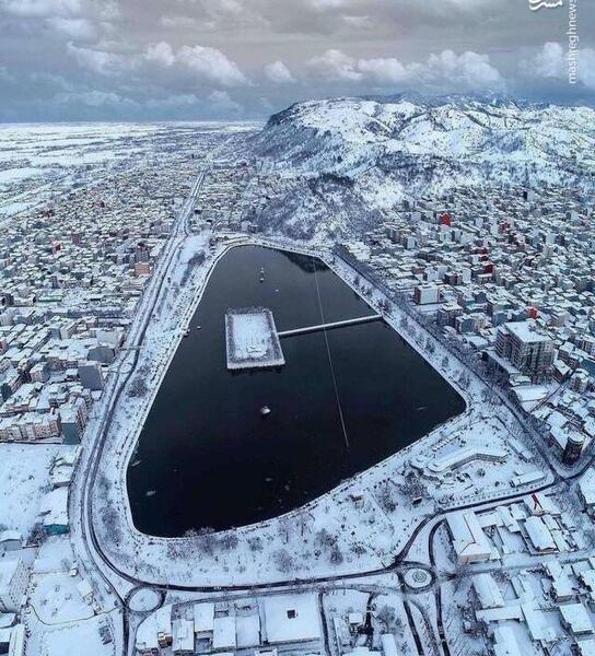 عکس برفی لاهیجان