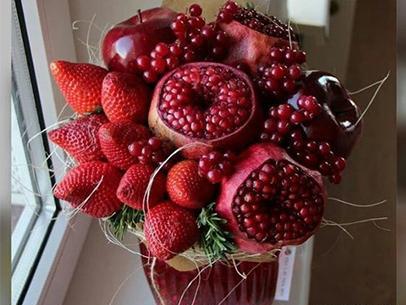 عکس ایده تزیین انار شب یلدا