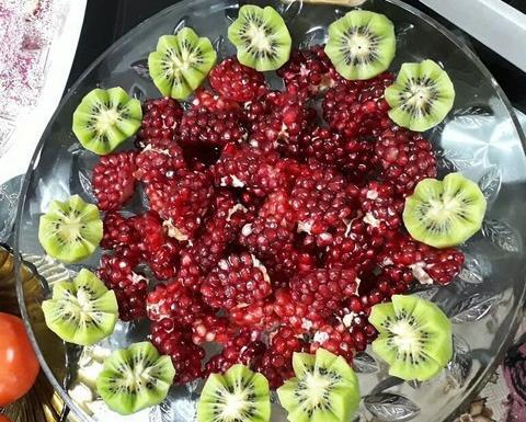 عکس ایده تزیین انار شب یلدا