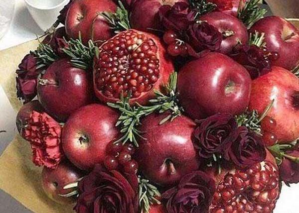 عکس ایده تزیین انار شب یلدا