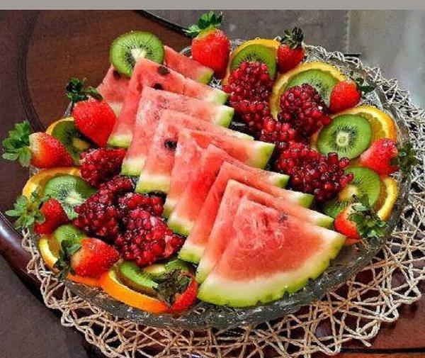 عکس ایده تزیین انار شب یلدا