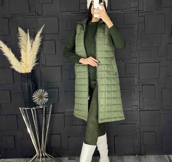 عکس کاپشن یشمی دخترانه