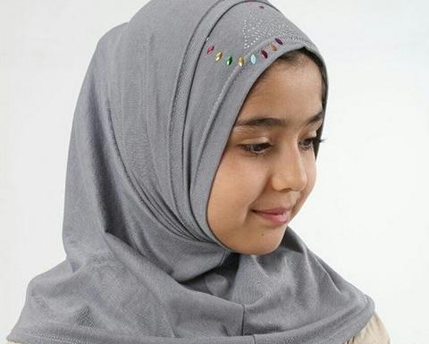 عکس آموزش دوخت مقنعه هد دار بچه گانه