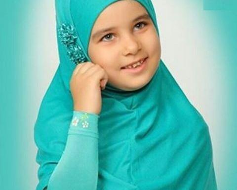 عکس آموزش دوخت مقنعه هد دار بچه گانه