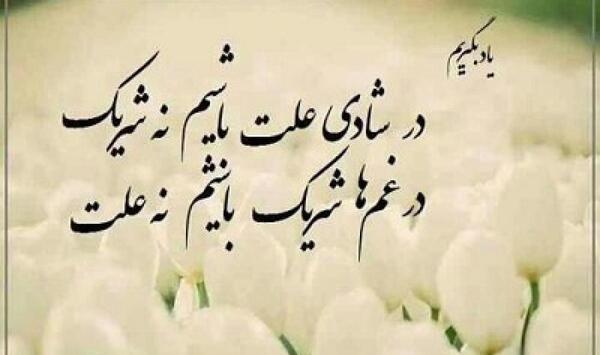 عکس نوشته شریک غم