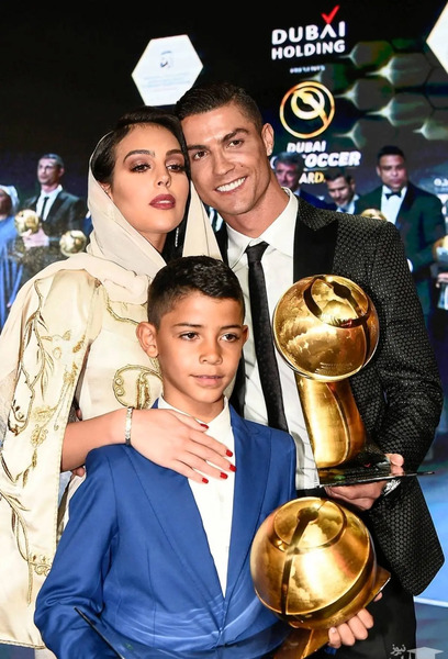 عکس رونالدو خانوادش