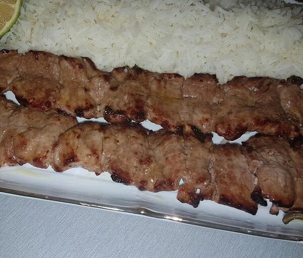 عکس چلو کباب برگ