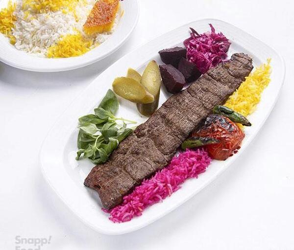 عکس چلو کباب برگ