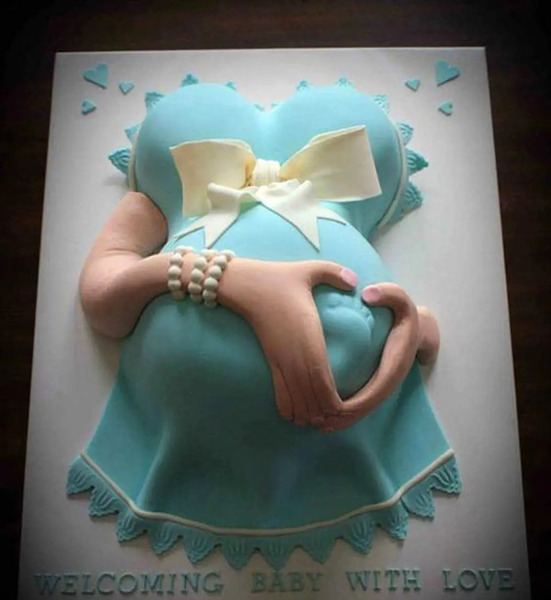 عکس بارداری روی کیک