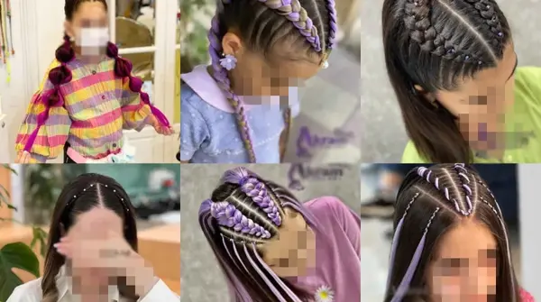 عکس بافت مو فرق وسط