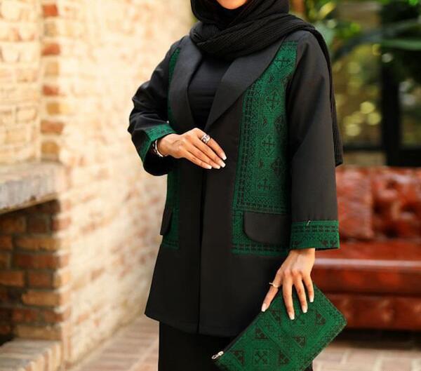 عکس مانتو بلند ریون