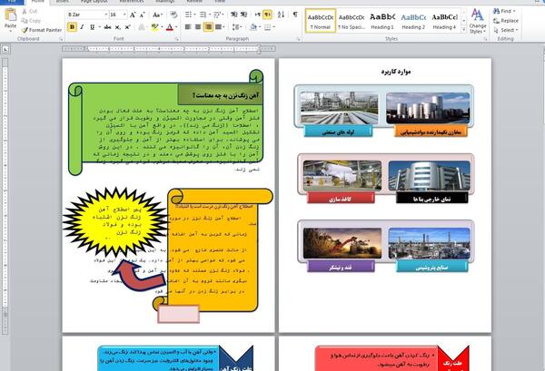 عکس در مورد آهن زنگ نزن