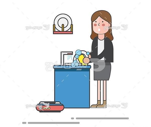 عکس ظرف کارتونی