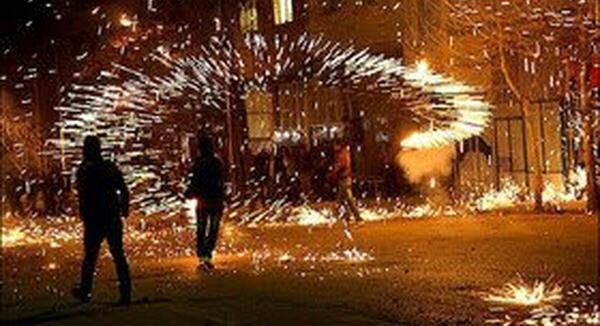 عکس چهارشنبه سوری تبریز