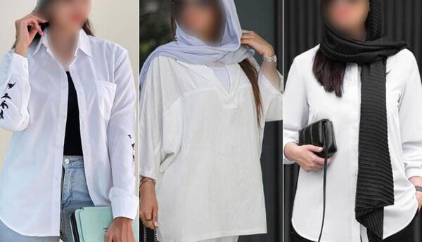 عکس شومیز سفید