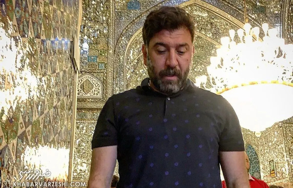 عکس علی انصاریان داخل قبر