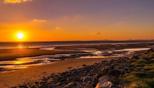 عکس نوشته تنهایی غروب