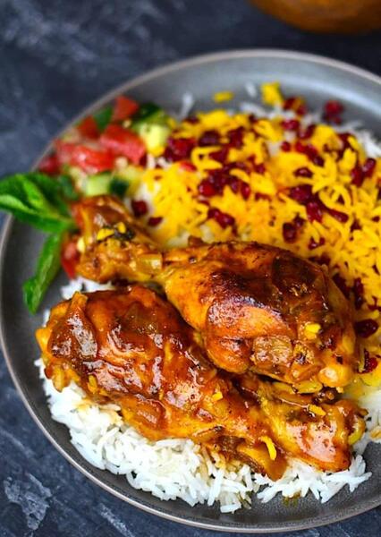 عکس نذری زرشک پلو با مرغ