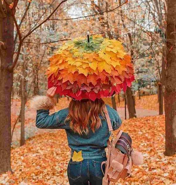 عکس پاییزی دخترانه برای پروفایل واتساپ