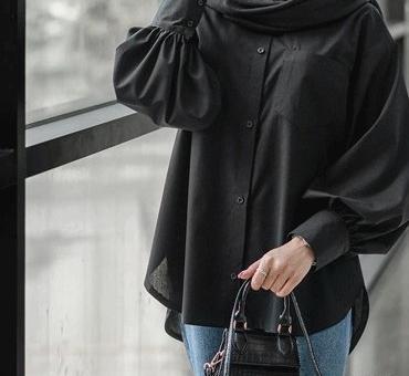 عکس مدل مانتو جدید دخترانه مشکی