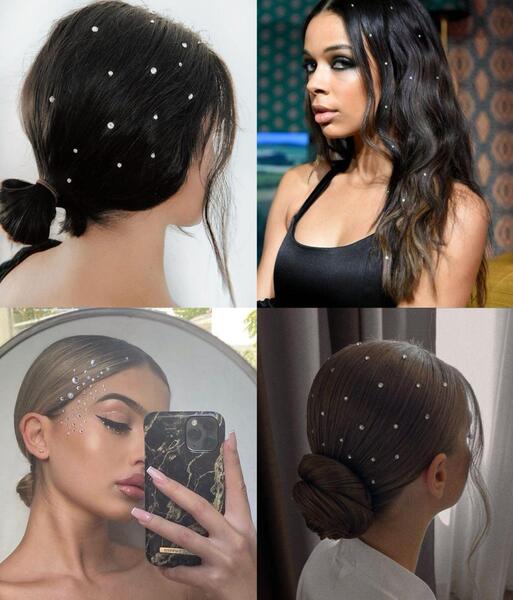 عکس نگین تزئینی چسبی