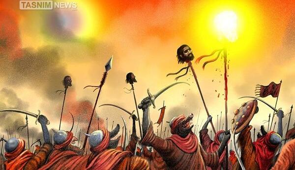 عکس امام حسین سر نیزه