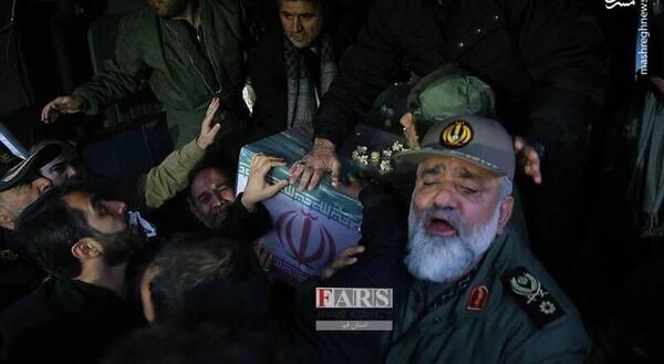 عکس شهید سلیمانی موقع شهادت