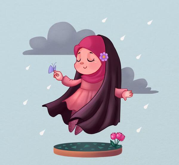عکس تبریک روز دختر محجبه