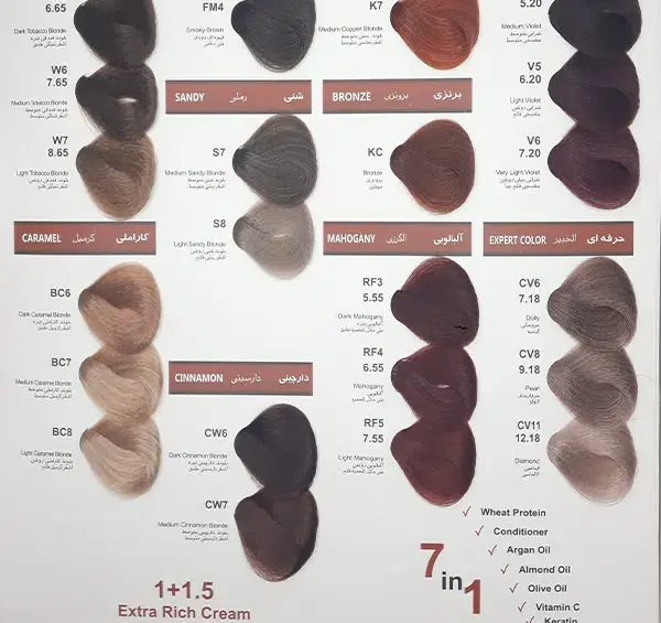 عکس رنگ مو والانسی