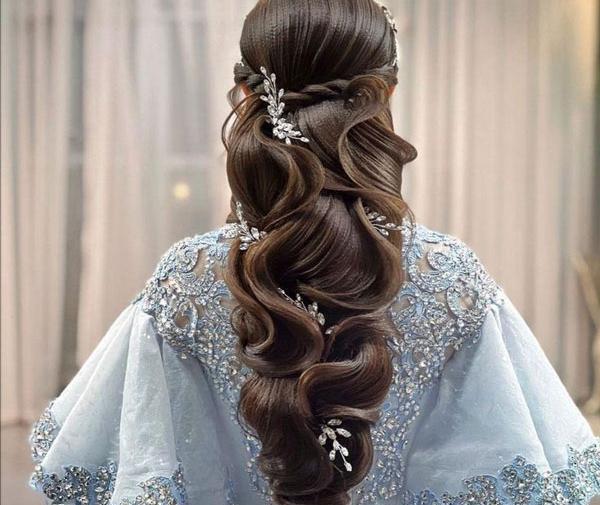 عکس شینیون مو ی عروس