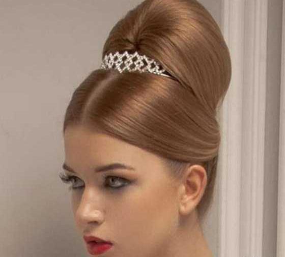عکس شینیون مو ی عروس